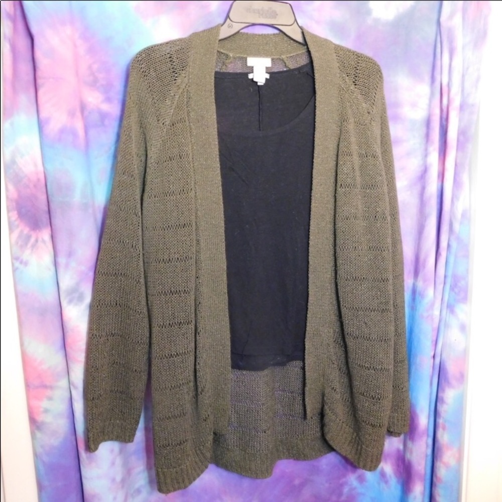 Women’s Army Green Cardigan